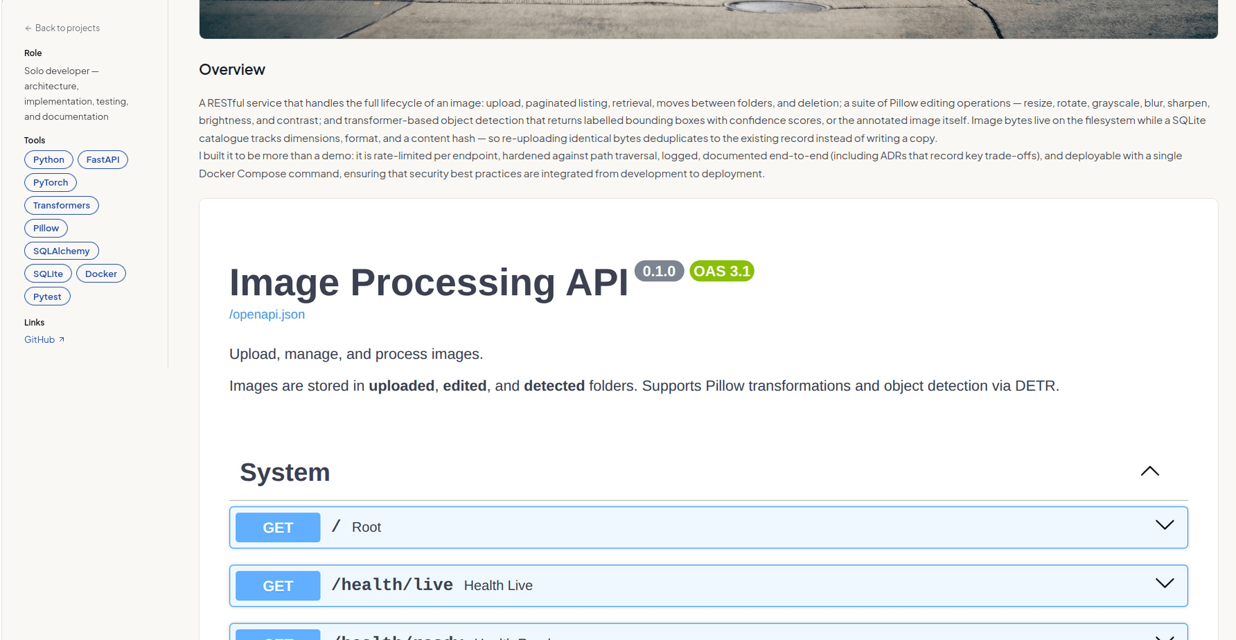 A project detail page showing the Plus Jakarta Sans / JetBrains Mono pairing and MDX-rendered content